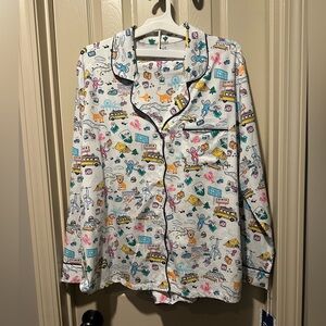 Roller Rabbit x Target Pajama Set with Colorful Camping Roadtrip Print